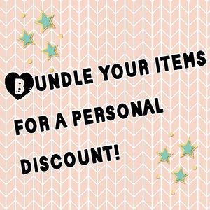 ✨Bundle your items for a personal discount!✨